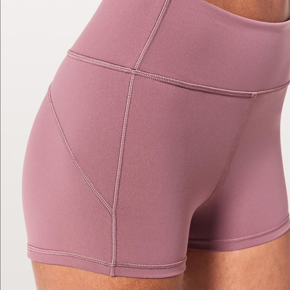 Lululemon In Movement shorts in Figue — size 4